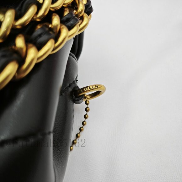 tabby Coach shoulder bag 26 with quilting black - Picture 7 of 16